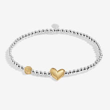 Load image into Gallery viewer, JOMA JEWELLERY | BIRTH MONTH A LITTLE | AUGUST SILVER AND GOLD PLATED BRACELET
