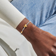 Load image into Gallery viewer, JOMA JEWELLERY | BIRTH MONTH A LITTLE | SEPTEMBER SILVER AND GOLD PLATED BRACELET
