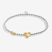 Load image into Gallery viewer, JOMA JEWELLERY | BIRTH MONTH A LITTLE | SEPTEMBER SILVER AND GOLD PLATED BRACELET
