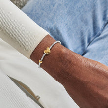 Load image into Gallery viewer, JOMA JEWELLERY | BIRTH MONTH A LITTLE | NOVEMBER SILVER AND GOLD PLATED BRACELET
