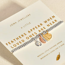 Load image into Gallery viewer, JOMA JEWELLERY | A LITTLE CHARMED MOMENTS | FEATHERS APPEAR WHEN LOVED ONES ARE NEAR BRACELET
