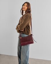 Load image into Gallery viewer, KATIE LOXTON | CHARLBURY CROSSBODY BAG | SUEDETTE CHERRY
