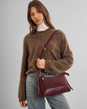 Load image into Gallery viewer, KATIE LOXTON | CHARLBURY CROSSBODY BAG | SUEDETTE CHERRY
