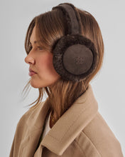 Load image into Gallery viewer, KATIE LOXTON | FAUX SUEDE EARMUFFS | CHOCOLATE BROWN
