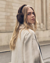 Load image into Gallery viewer, KATIE LOXTON | FAUX SUEDE EARMUFFS | CHOCOLATE BROWN
