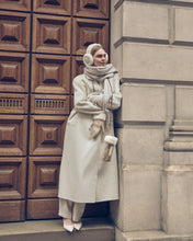 Load image into Gallery viewer, KATIE LOXTON | FAUX SUEDE EARMUFFS | TAUPE CREAM
