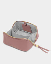 Load image into Gallery viewer, KATIE LOXTON | FOLD-OUT MIRROR MAKE UP BAG | DEEP ROSE
