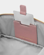 Load image into Gallery viewer, KATIE LOXTON | FOLD-OUT MIRROR MAKE UP BAG | DEEP ROSE
