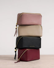 Load image into Gallery viewer, KATIE LOXTON | FOLD-OUT MIRROR MAKE UP BAG | DEEP ROSE
