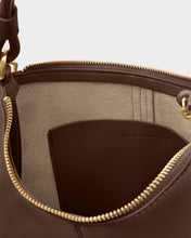 Load image into Gallery viewer, KATIE LOXTON | HALLIE SATCHEL BAG | DARK CHOCOLATE
