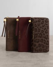 Load image into Gallery viewer, KATIE LOXTON | LARGE PURSE WITH COIN HOLDER | CHERRY SUEDETTE
