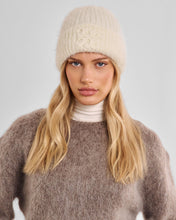 Load image into Gallery viewer, KATIE LOXTON | LOGO APPLIQUE HAT | OFF WHITE TAUPE
