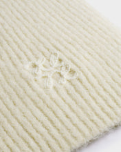 Load image into Gallery viewer, KATIE LOXTON | LOGO APPLIQUE SCARF | OFF WHITE TAUPE
