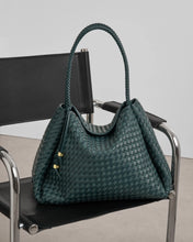 Load image into Gallery viewer, KATIE LOXTON | NOVA HAND WOVEN LARGE SHOULDER BAG | MIXED DEEP TEAL
