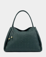 Load image into Gallery viewer, KATIE LOXTON | NOVA HAND WOVEN LARGE SHOULDER BAG | MIXED DEEP TEAL
