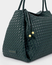 Load image into Gallery viewer, KATIE LOXTON | NOVA HAND WOVEN LARGE SHOULDER BAG | MIXED DEEP TEAL
