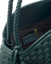 Load image into Gallery viewer, KATIE LOXTON | NOVA HAND WOVEN LARGE SHOULDER BAG | MIXED DEEP TEAL
