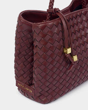 Load image into Gallery viewer, KATIE LOXTON | NOVA HAND WOVEN TOP HANDLE BAG | MIXED CHERRY
