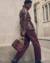 Load image into Gallery viewer, KATIE LOXTON | NOVA HAND WOVEN TOP HANDLE BAG | MIXED CHERRY
