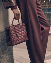Load image into Gallery viewer, KATIE LOXTON | NOVA HAND WOVEN TOP HANDLE BAG | MIXED CHERRY
