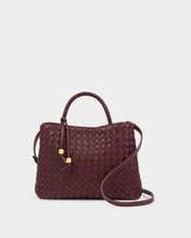 Load image into Gallery viewer, KATIE LOXTON | NOVA HAND WOVEN TOP HANDLE BAG | MIXED CHERRY
