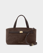 Load image into Gallery viewer, KATIE LOXTON | ORIN TOP HANDLE CROSSBODY BAG | BITTER CHOCOLATE
