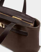 Load image into Gallery viewer, KATIE LOXTON | ORIN TOP HANDLE CROSSBODY BAG | BITTER CHOCOLATE
