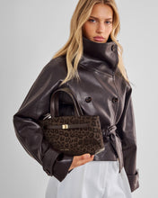 Load image into Gallery viewer, KATIE LOXTON | ORIN TOP HANDLE CROSSBODY BAG | CHOCOLATE LEOPARD

