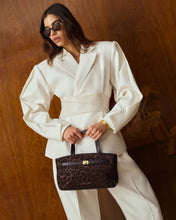 Load image into Gallery viewer, KATIE LOXTON | ORIN TOP HANDLE CROSSBODY BAG | CHOCOLATE LEOPARD
