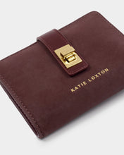 Load image into Gallery viewer, KATIE LOXTON | ORIN TWIST LOCK PURSE | CHERRY SUEDETTE / CHERRY
