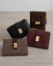 Load image into Gallery viewer, KATIE LOXTON | ORIN TWIST LOCK PURSE | CHOCOLATE LEOPARD
