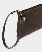 Load image into Gallery viewer, KATIE LOXTON | ORIN TWIST LOCK SMALL SHOULDER BAG | BITTER CHOCOLATE

