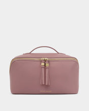 Load image into Gallery viewer, KATIE LOXTON | SOHO LARGE MAKE UP / WASH BAG | DEEP ROSE
