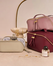 Load image into Gallery viewer, KATIE LOXTON | SOHO LARGE MAKE UP / WASH BAG | DEEP ROSE
