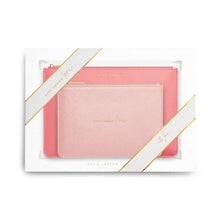 Load image into Gallery viewer, KATIE LOXTON | PERFECT POUCH GIFT SET | LIVE LAUGH LOVE | PINK
