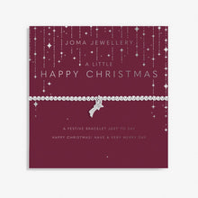 Load image into Gallery viewer, JOMA JEWELLERY | CHILDRENS CHRISTMAS A LITTLE | HAPPY CHRISTMAS BRACELET
