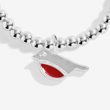 Load image into Gallery viewer, JOMA JEWELLERY | KID&#39;S CHRISTMAS CRACKER | CHRISTMAS ROBIN BRACELET
