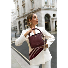 Load image into Gallery viewer, KATIE LOXTON | NOVA WOVEN TEXTURE TOP HANDLE BAG | CHERRY

