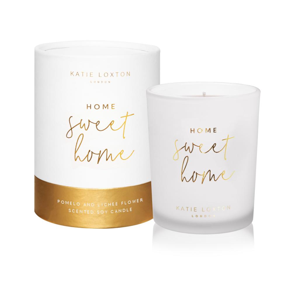 KATIE LOXTON | SENTIMENT CANDLE | HOME SWEET HOME | FIG AND APPLE BLOSSOM