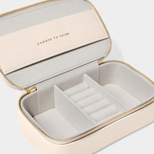 Load image into Gallery viewer, KATIE LOXTON | PEBBLE JEWELLERY BOX | CHOOSE TO SHINE EGGSHELL
