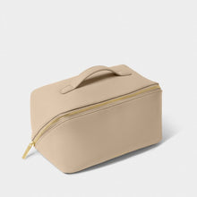 Load image into Gallery viewer, KATIE LOXTON | LARGE MAKE UP | WASH BAG | LIGHT TAUPE
