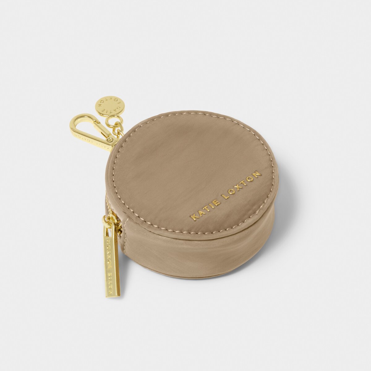 KATIE LOXTON | NYLON - LUXE CLIP ON PURSE | TAUPE