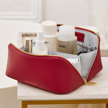 Load image into Gallery viewer, KATIE LOXTON | MEDIUM MAKE UP | WASH BAG | GARNET RED
