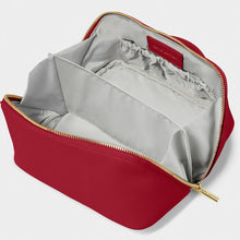 Load image into Gallery viewer, KATIE LOXTON | MEDIUM MAKE UP | WASH BAG | GARNET RED
