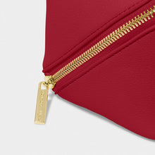 Load image into Gallery viewer, KATIE LOXTON | MEDIUM MAKE UP | WASH BAG | GARNET RED
