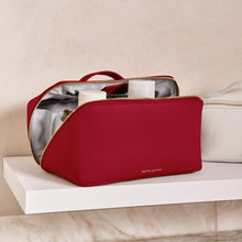 Load image into Gallery viewer, KATIE LOXTON | LARGE MAKE UP | WASH BAG | GARNET RED
