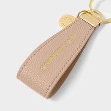 Load image into Gallery viewer, KATIE LOXTON | SENTIMENT LOOP KEYRING | WONDERFUL MUM | NUDE PINK
