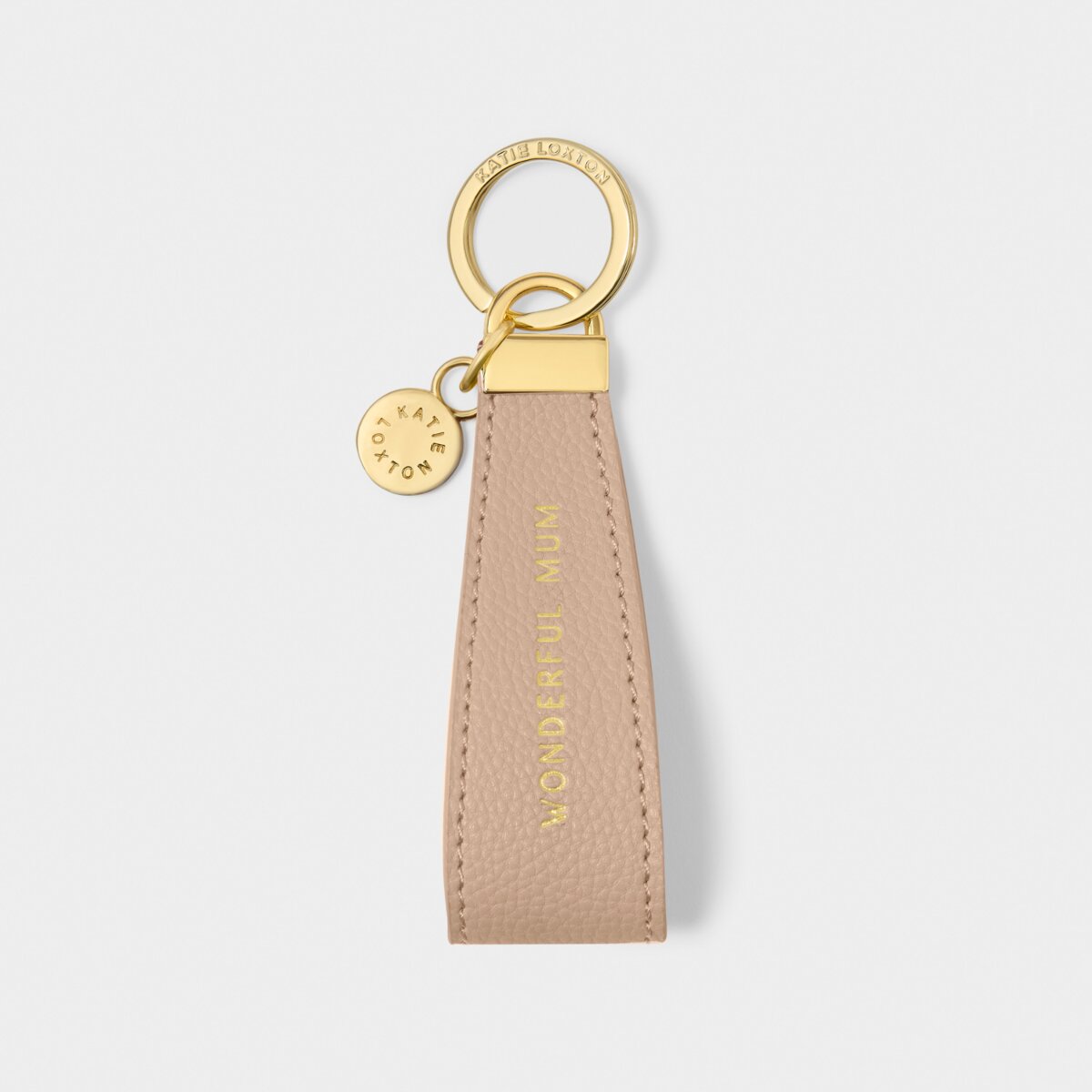 KATIE LOXTON | SENTIMENT LOOP KEYRING | WONDERFUL MUM | NUDE PINK