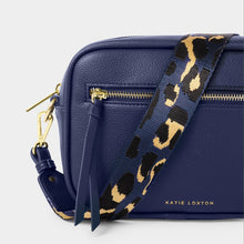 Load image into Gallery viewer, KATIE LOXTON | HALLIE CROSSBODY BAG | MIDNIGHT BLUE DOUBLE STRAP
