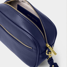 Load image into Gallery viewer, KATIE LOXTON | HALLIE CROSSBODY BAG | MIDNIGHT BLUE DOUBLE STRAP
